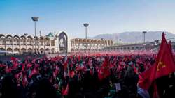 گوشه ای از خدمات معاونت درمان دانشگاه علوم پزشکی تهران در مراسم وداع و تشییع مراسم رهبر شهید در بیمارستان‌ شهدای سلامت